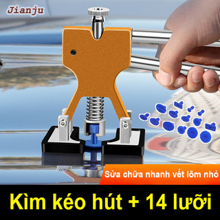 Bộ Dụng Cụ Kéo Sửa Chữa Vết Lõm Ô Tô Với 14 Miếng Đệm - Loại Bỏ Vết Móp Hiệu Quả