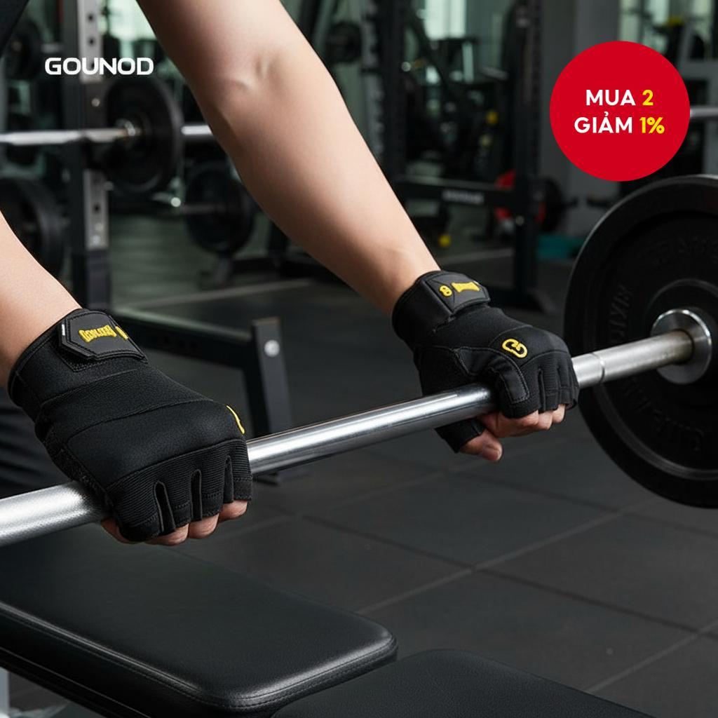 Găng tay tập luyện GOUNOD chống trượt bền bỉ cho xe đạp và nâng tạ.