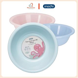 Chậu rửa mặt cho bé Inochi Notoro AG+ 38cm, thau rửa mặt trẻ em nhựa nguyên sinh - Monnie Kids