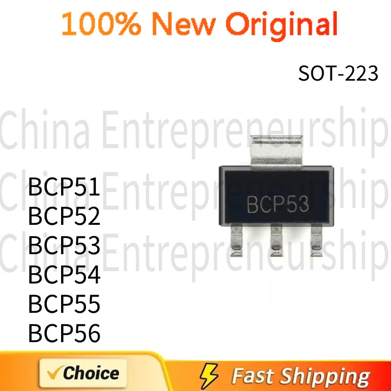 100 CÁI SOT-223 SMD BCP51 BCP52 BCP53 BCP54 BCP55 BCP56 bóng bán dẫn điện hoàn toàn mới CHIP 100% Ch
