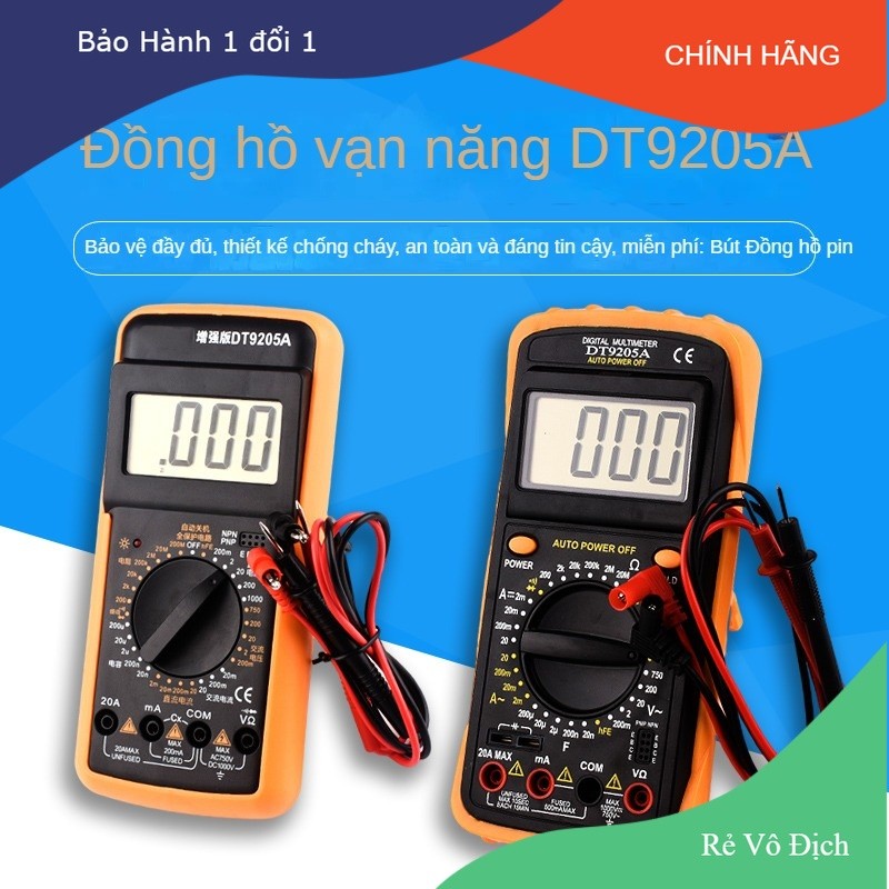[Rẻ Vô Địch] Đồng hồ điện tử vạn năng DT9205A