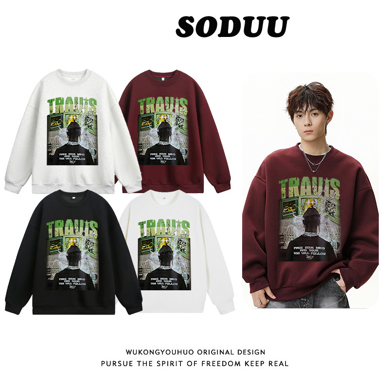 áo nỉ sweater nam oversize unisex  áo sweater hàn quốc SODUU áo sweater nỉ