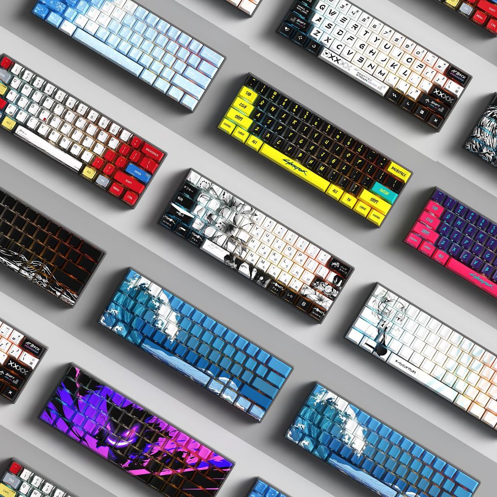 74 Phím Cấu Hình Nhỏ Cột Keycap Bên Khắc Trong PBT Thăng Hoa Keycap Thích Hợp Cho 60 / 61 / 68 Bàn P
