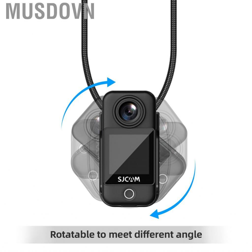 Musdovn Musdovn Camnoon Mini Camera Hành Động Từ Cổ Giá Đỡ Gắn Phát Hành Nhanh Với Dây Đeo Có Thể Đi