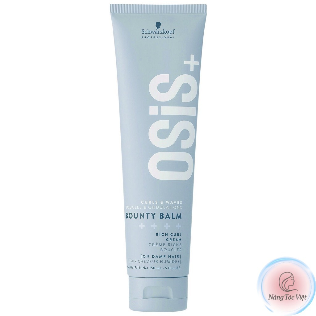 [NTV] Kem Tạo Lọn Sóng Xoăn Mềm Mượt Schwarzkopf Osis Bounty Balm Rich Curl & Waves Cream (L0) 150ml