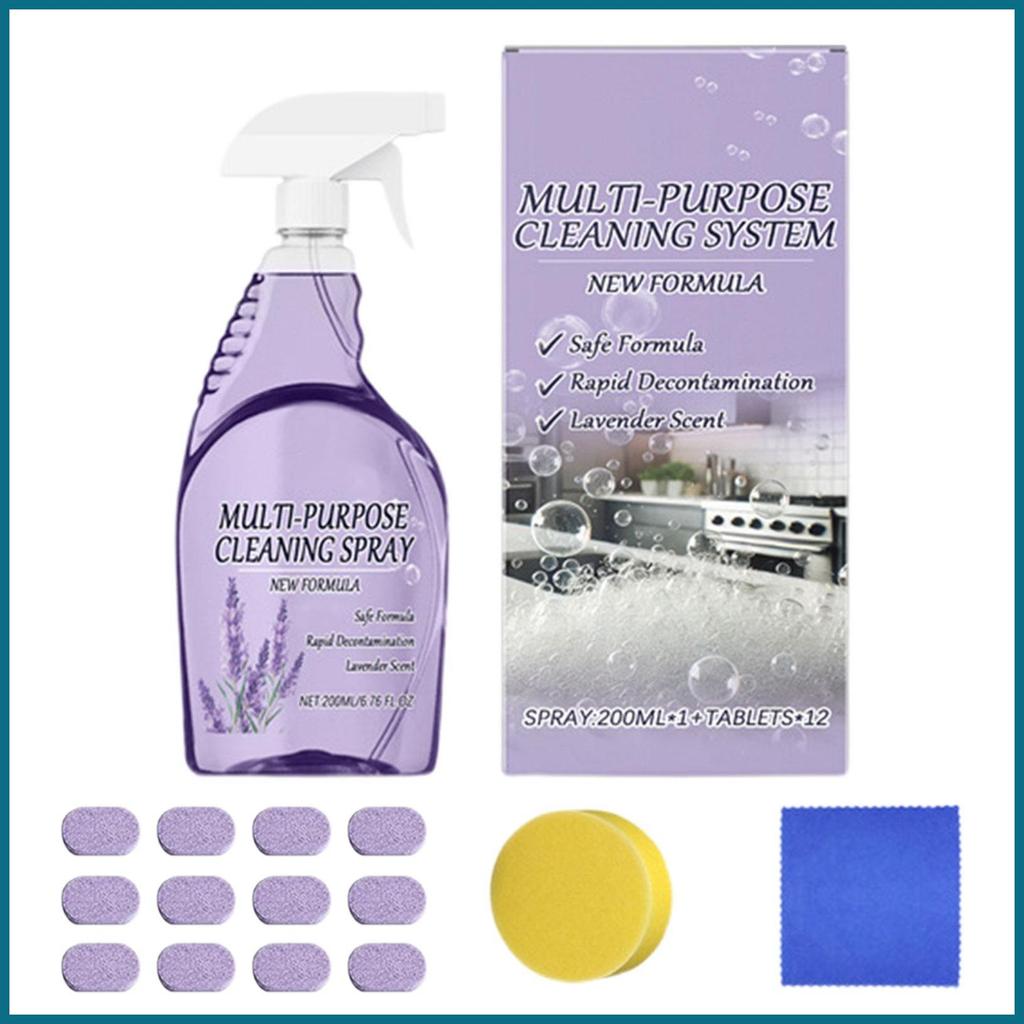 Chất tẩy rửa đa năng 200ML Dung dịch tẩy bụi bẩn mạnh mẽ Chất tẩy rửa đa năng cho nhà bếp Phòng tắm 