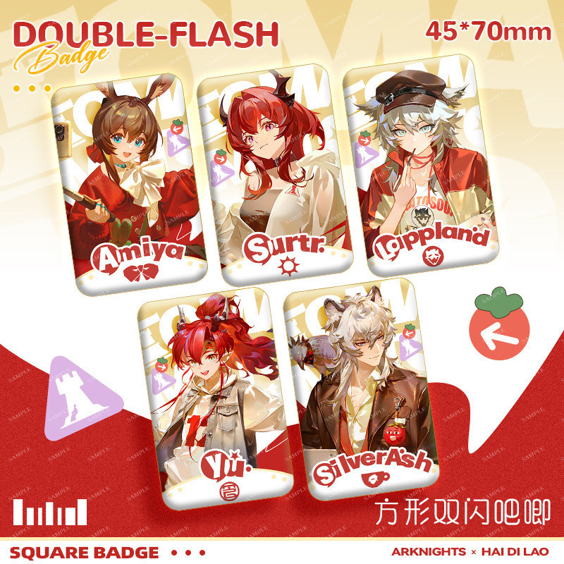 Trâm cài Cosplay Amiya Lappland màu Silver Ash - Phù hợp cho túi xách và phụ kiện