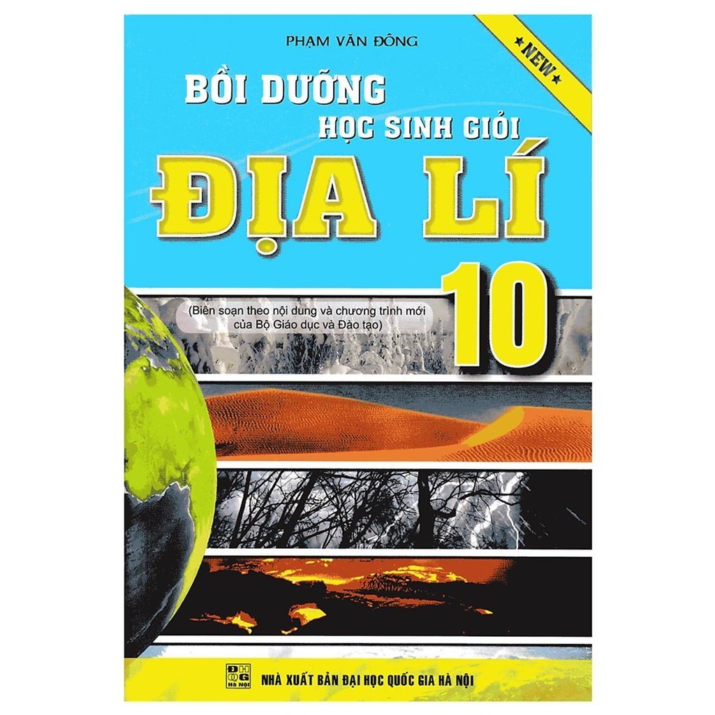 Sách - Bồi Dưỡng Học Sinh Giỏi Địa Lý Lớp 10 - Khang Việt Book