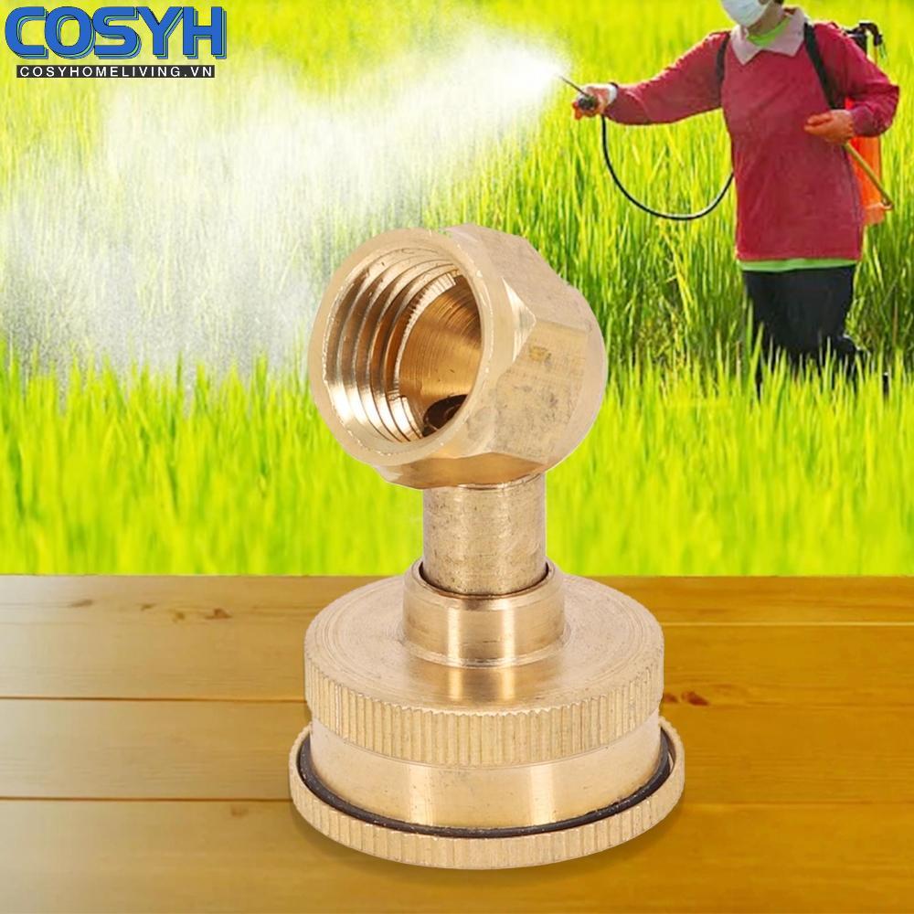 <cosyh>Brass Atomizing Spray Fitting with Adjustable 4 Hole Nozzle for M14 Threads
