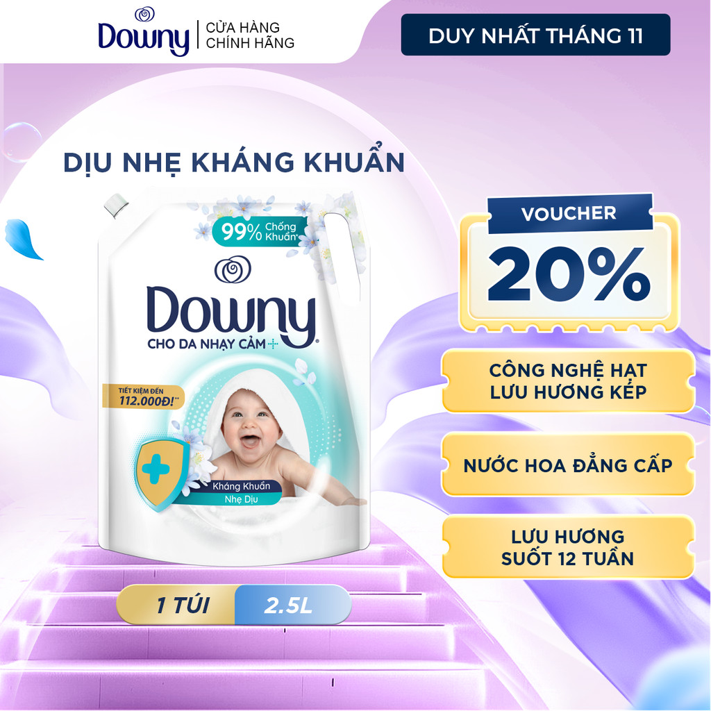 [DEAL HALLOWEEN] Nước Xả Vải DOWNY Dịu Nhẹ Túi 2.5L