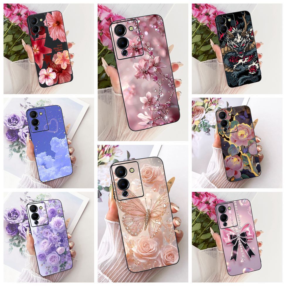 Dành Cho Infinix Note 12 G96 Ốp Lưng X670 Mèo Dễ Thương Thời Trang Sang Trọng Sơn Vỏ Inifnix Note 12