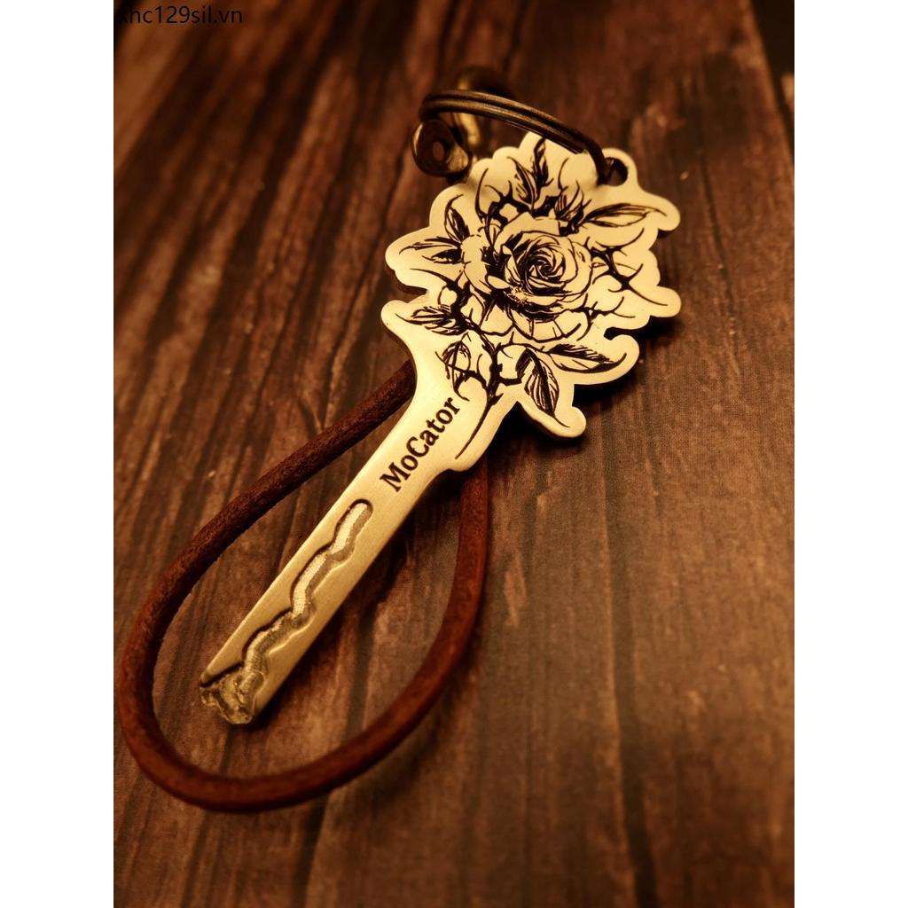 Chunfeng 450CLC250CLC Đồng thau Retro Tùy chỉnh Xe máy KEY Embryo MoCator [ROSE KEY]