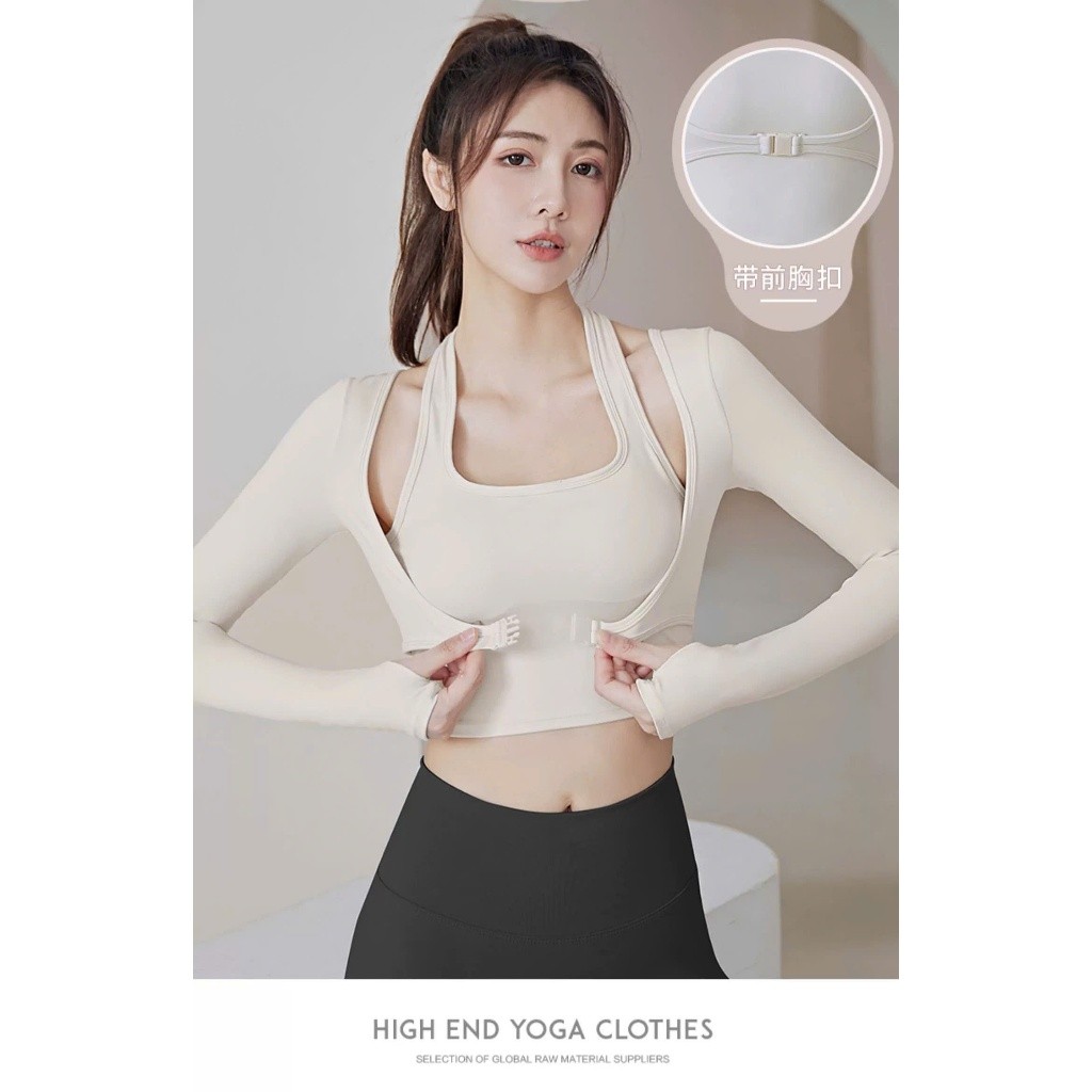 [K211] Áo Tập Gym Nữ TRIONEX, Áo Tập Yoga Pickleball Nữ Dài Tay Thiết Kế Giả Yếm Có Mút Ngực Co Dãn 4 Chiều | BigBuy360 - bigbuy360.vn