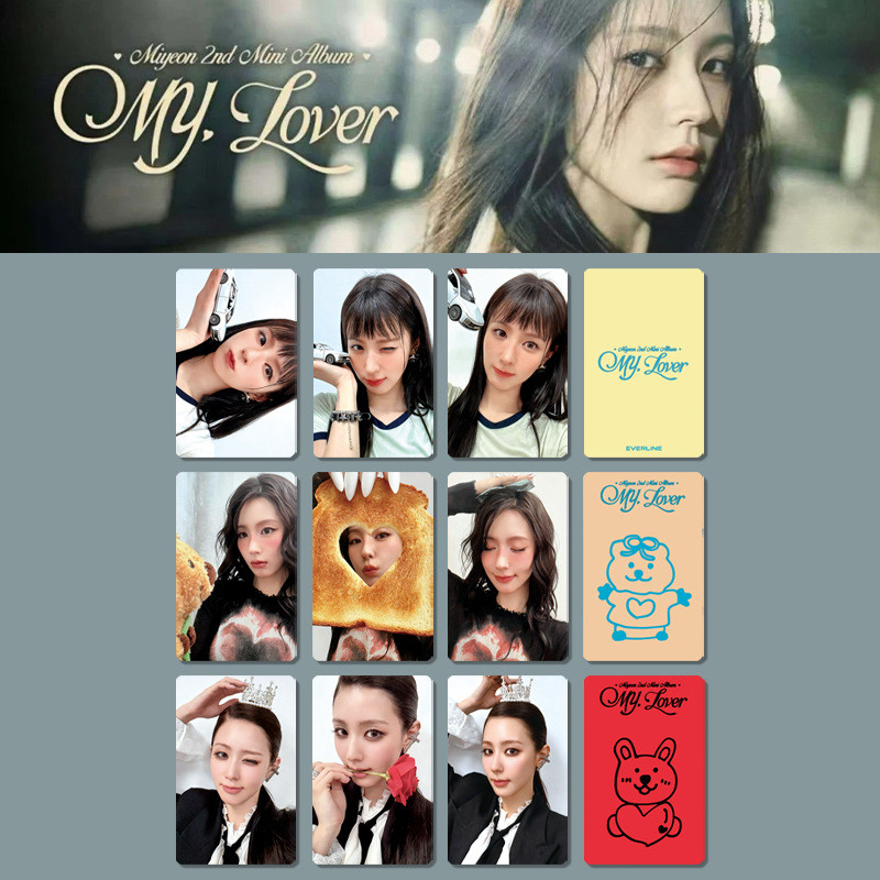 ST1 3 Cái / bộ I-DLE MIYEON LOMO Card 2nd Mini Album MY, Lover Bưu Thiếp Bộ Sưu Tập Cho Mi Yeon Ngoạ