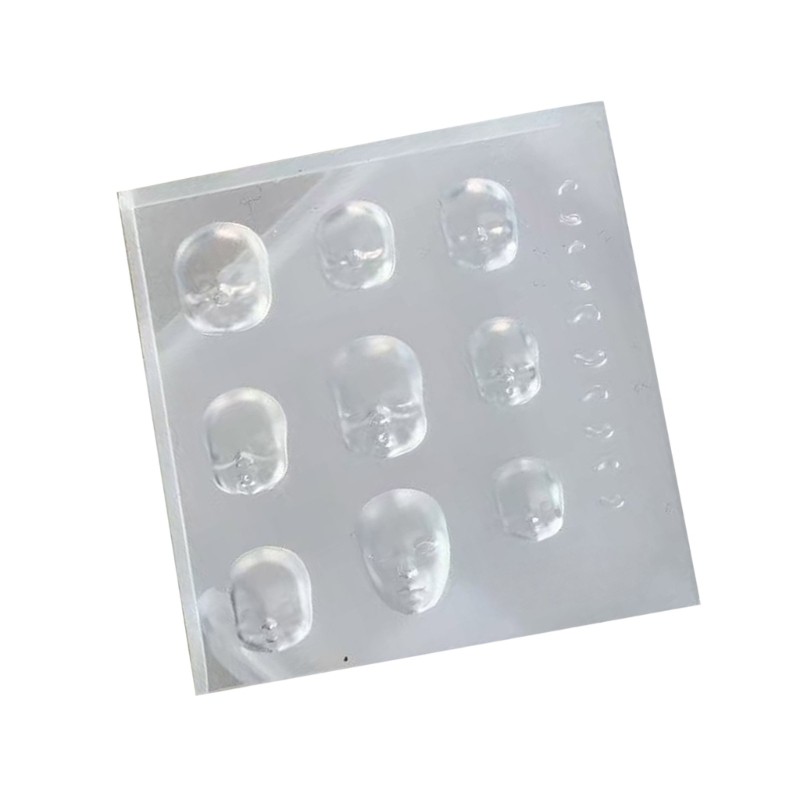 Xiangbao Đầu Búp Bê Móng Tay Nghệ Thuật Khuôn Silicon Dành Cho Nữ Bé Gái Phụ Kiện Móng Tay Làm Khuôn