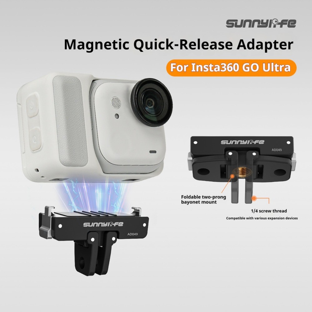 Dành Cho Insta360 GO Ultra Từ Tính Phát Hành Nhanh Adapter Phụ Kiện Cho Đế Nối Dài Camera Thể Thao I