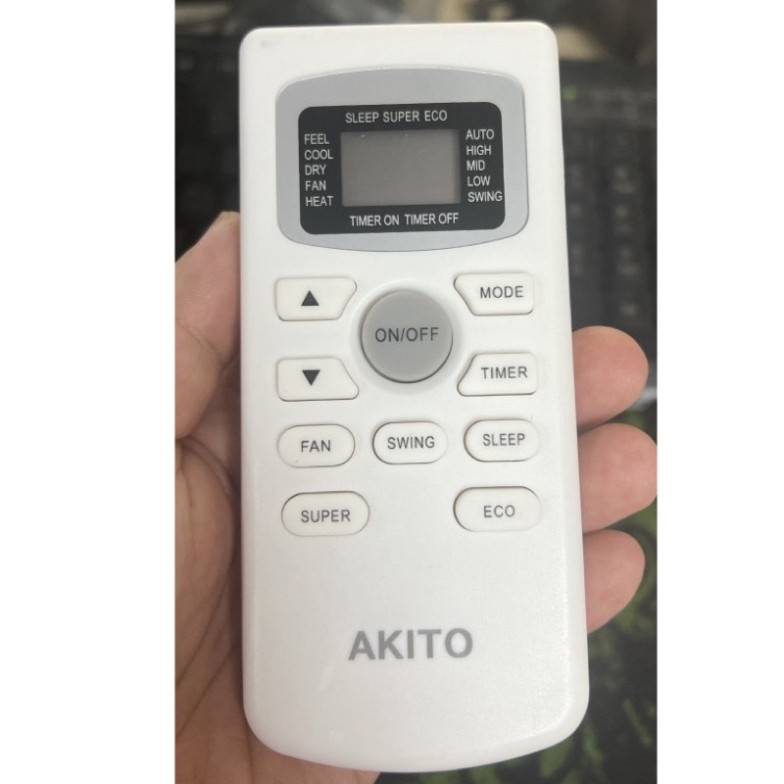 Điều khiển điều hòa AKITO, remote dùng cho máy lạnh akito hàng tốt phím mềm