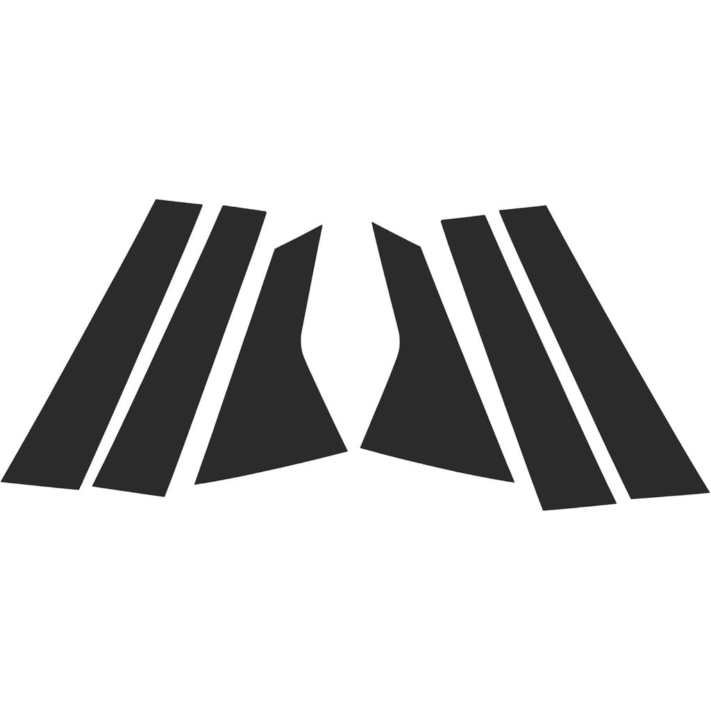 Cửa Trụ Cửa Viền Cửa Sổ Cho Xe Honda Civic 2022-2024 Chống Trầy Xước Miếng Dán Trụ Cột Bài Cửa Bên Ngoài Vỏ Đen 6 Chiếc