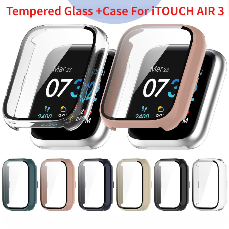 Kính cường lực + Vỏ bọc cho đồng hồ thông minh iTOUCH AIR 3 Vỏ bảo vệ Ốp lưng bảo vệ màn hình cho vỏ
