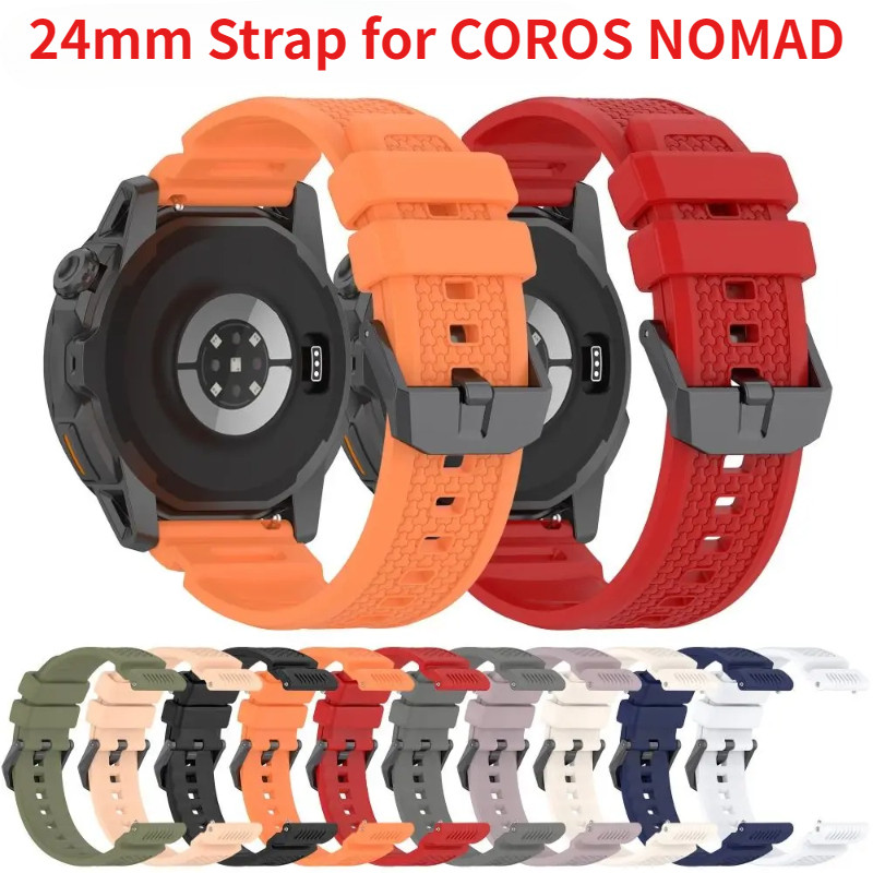 Dây Đeo Silicon Cho COROS NOMAD Đồng Hồ Thông Minh Chiều Rộng 24 Mm Vòng Tay Thể Thao Đồng Hồ Thay T