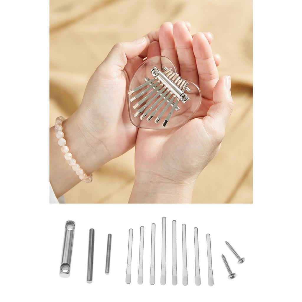 Gazechimp DIY Mini Kalimba 8 Phím Ngón Tay Cái Đàn Piano Thép / w Vít Cho