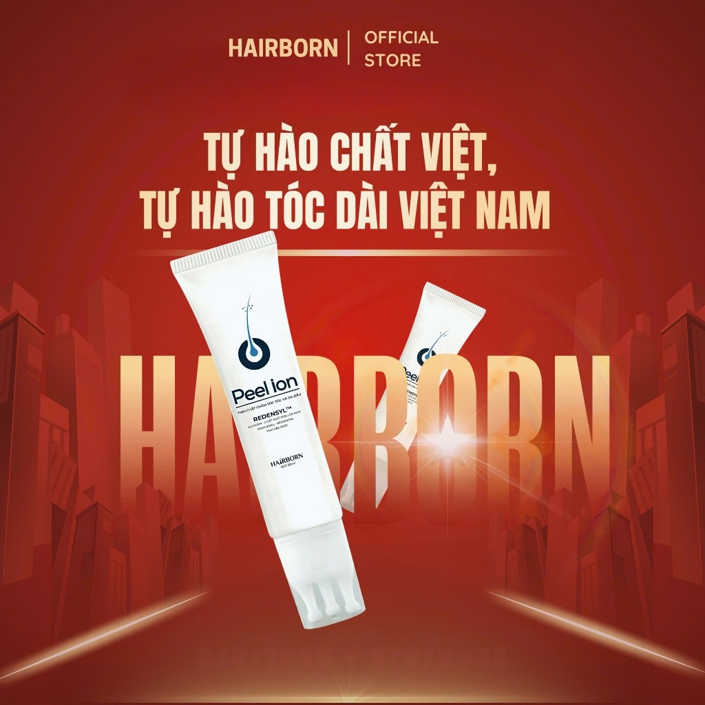 Lăn Mọc Tóc Hairborn, Tinh Chất Mọc Tóc Công Nghệ Ion 2 chiều, Peel Ion Hairborn 60ml