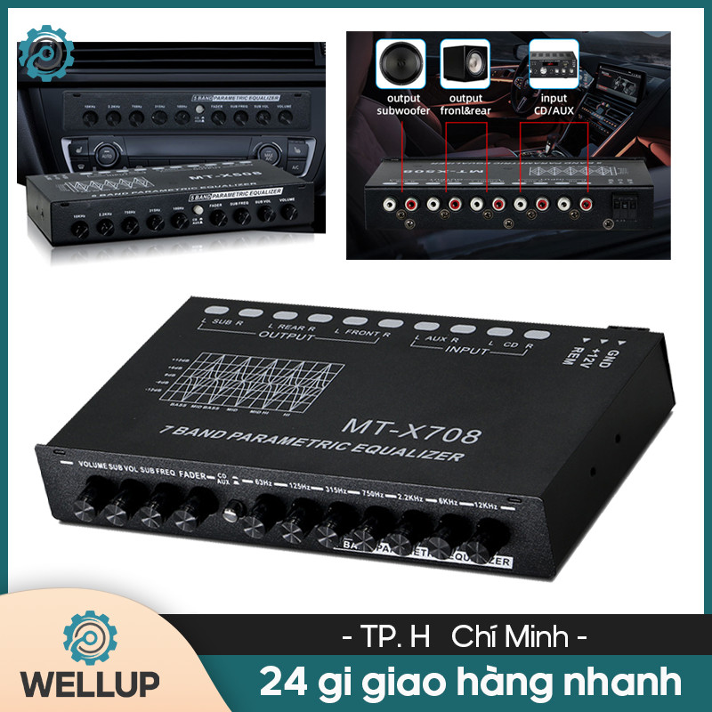 Bộ Khuếch Đại Âm Thanh Đa Năng EQ5/EQ7 Cho Xe Hơi Thiết Bị Khuếch Đại Âm Thanh Xe Hơi EQ