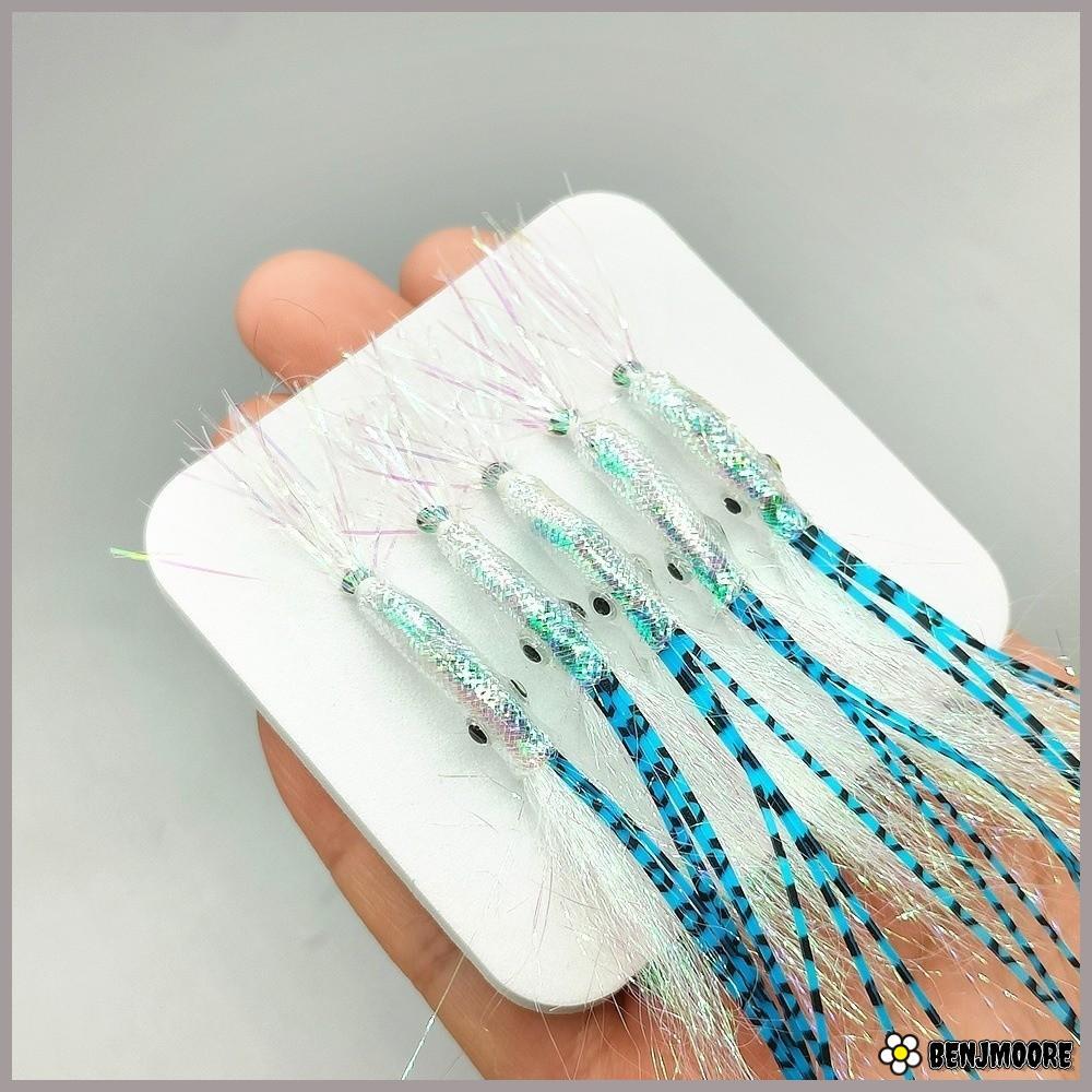 BENJMOORE 5 - Mồi câu cá đuôi Rayon chìm chậm, làm từ đồng thau và Rayon