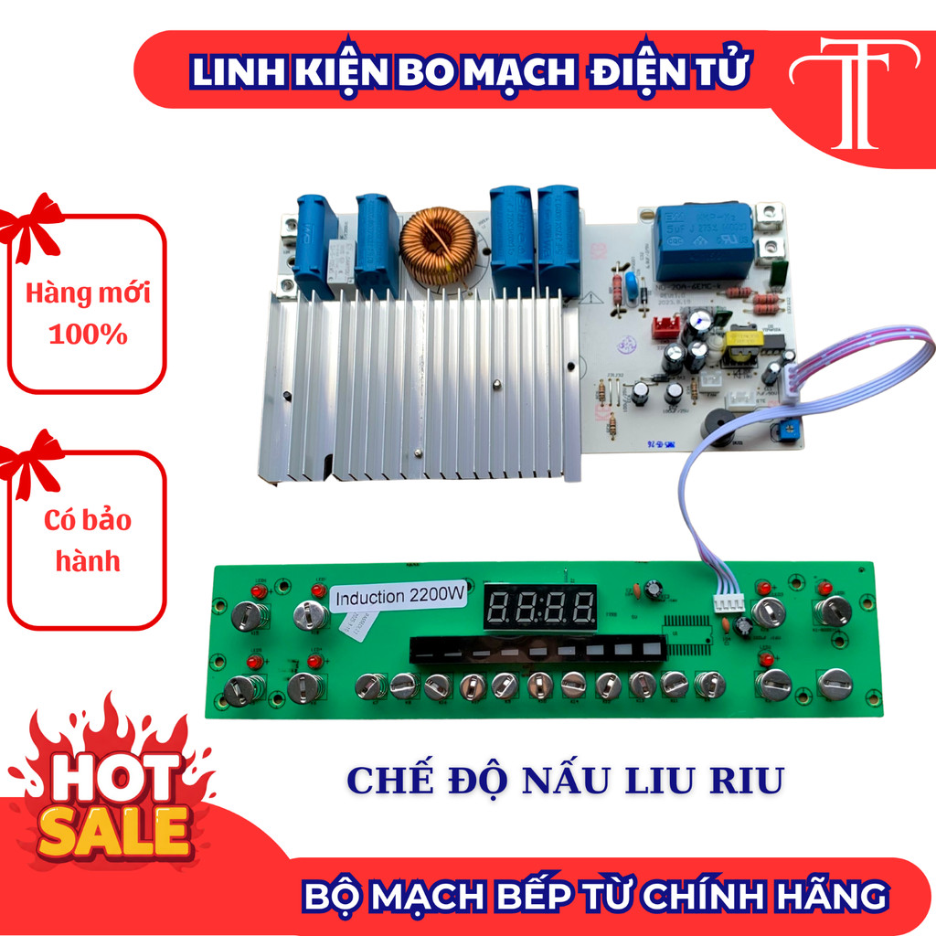 Bo mạch bếp từ công suất 2200W - Hàng loại xịn – nấu liu riu thay thế cho SUNHOUSEE - CANZZY...