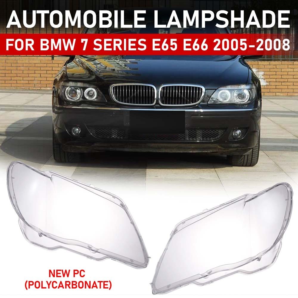 Một cặp BMW 7 Series E66 Kết Hợp Phía Trước Vỏ Đèn Pha Mô Hình 2005-2008 Vỏ Bề Mặt