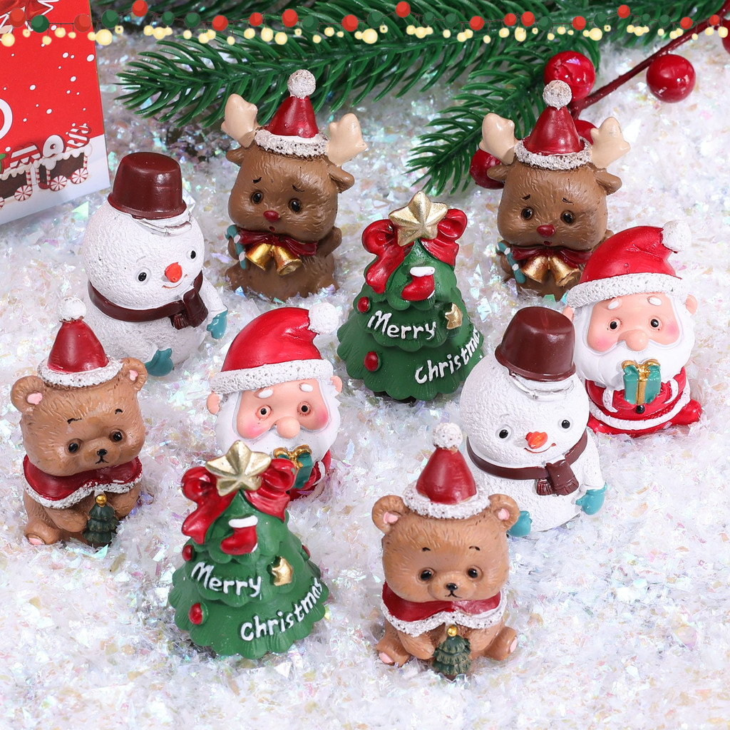 Giáng Sinh Độc Đáo 1PC - Craft Micro Phong Cảnh - Trang Trí Đặc Biệt Cho Giáng Sinh Ông Già Noel Ngư