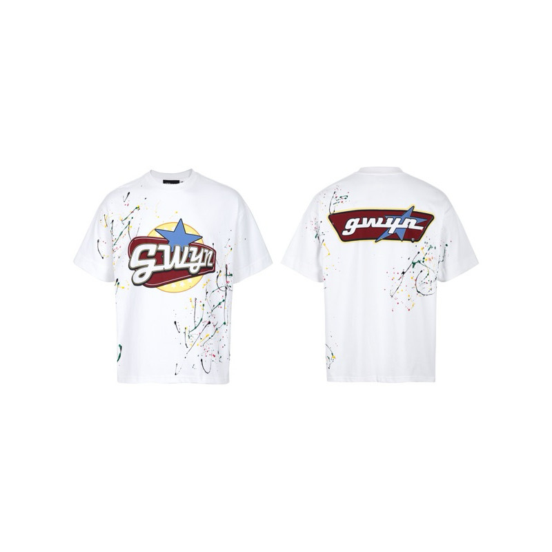 Áo thun nam nữ GWYN PAINTED T-SHIRT/ WHITE