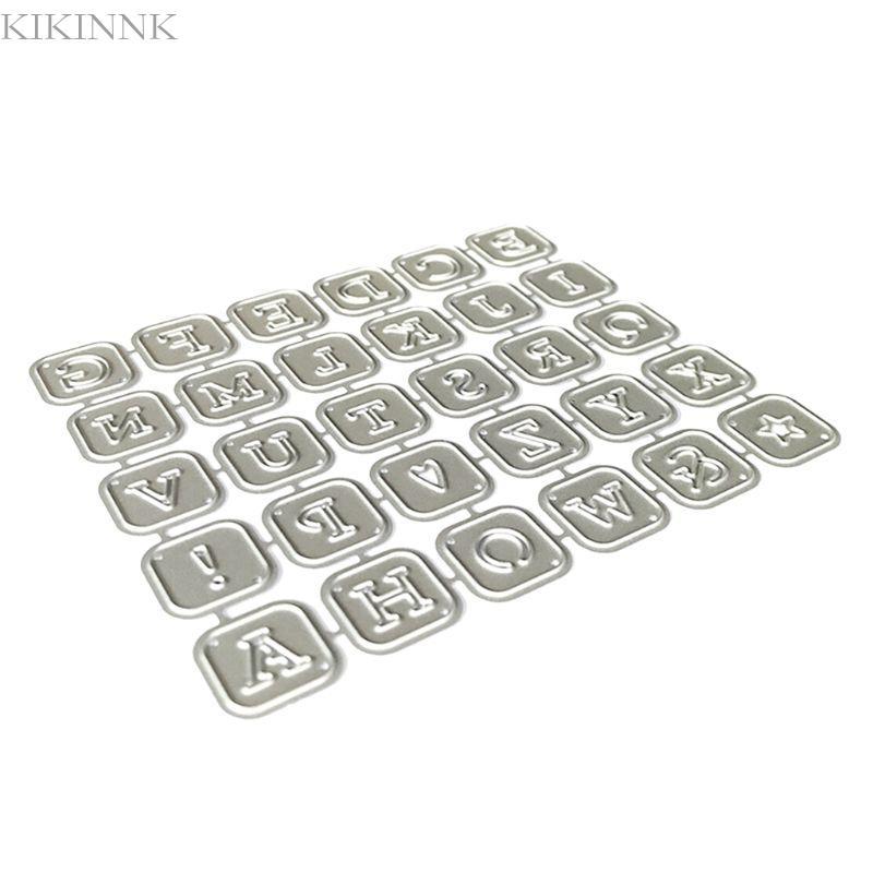 Alphabet Letters Metal Cutting Dies Stencil Scrapbooking DIY Album Stamp Paper