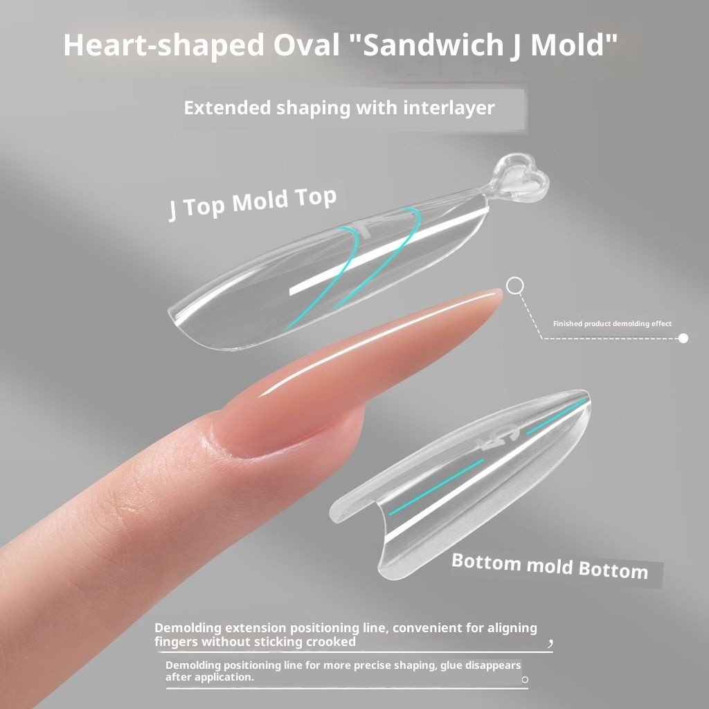 Miss Gooey Honey Miss Quick Extension Sandwich Khuôn Làm Móng Tay Không Khay Giấy Pha Lê Quang Trị L