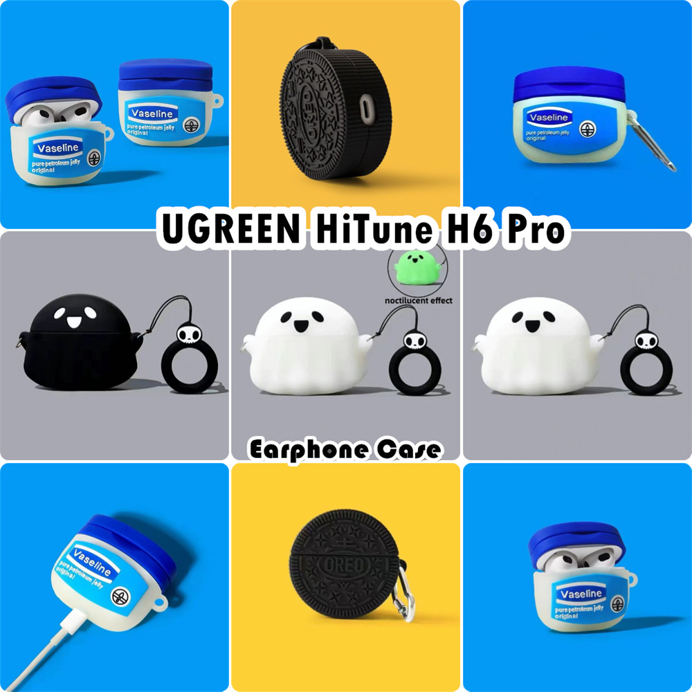 Hàng có sẵnDành cho UGREEN HiTune H6 Pro Ốp lưng silicon mềm hoạt hình mát mẻ Vỏ tai nghe