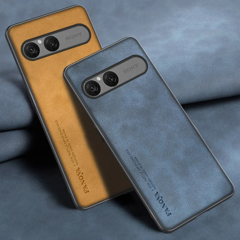 Dành Cho Sony Xperia 10 VII 5 VII 1 VII Ốp Lưng Lai Da PU Vintage Chống Sốc