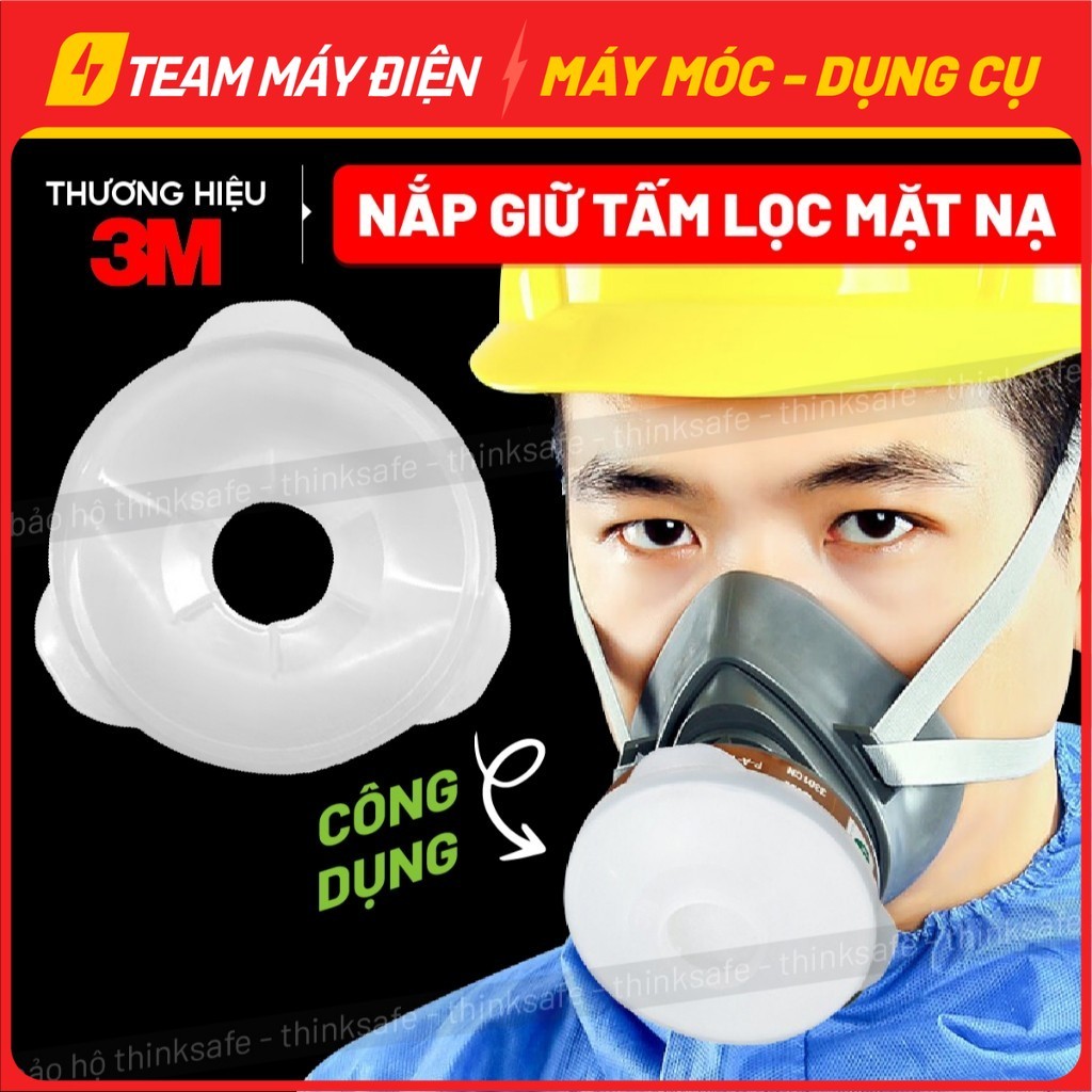 Nắp nhựa 3M 774 Nắp nhựa giữ tấm lọc 7711 dùng cho mặt nạ phòng độc 3M 3200