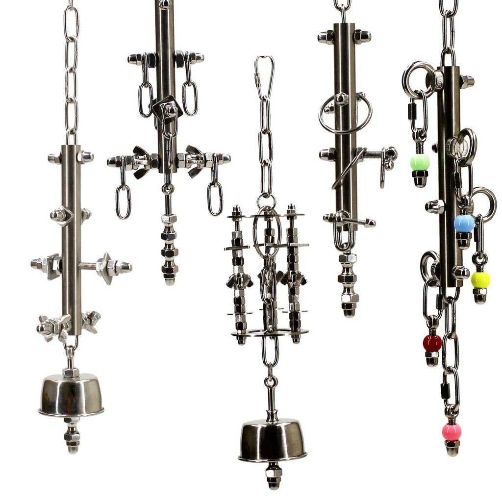 Vẹt Lồng Chim Inox 304 Cắn Khung Chim Đồ Trang Trí