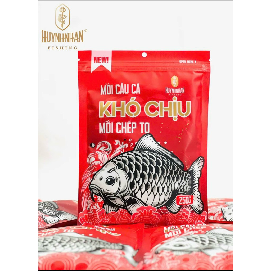 [HNF] Combo 5 Gói Khó Chịu Đỏ 250G - Mồi Chép To