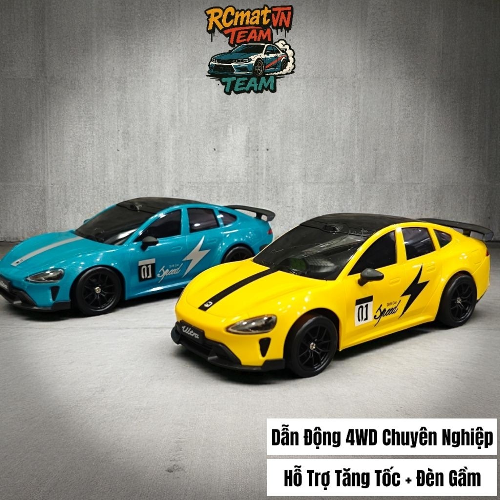 [NEW 2026] Xe Điều Khiển Mini Drift Su7 Ultra 1:24 +25km Có Đèn, Drift Mượt