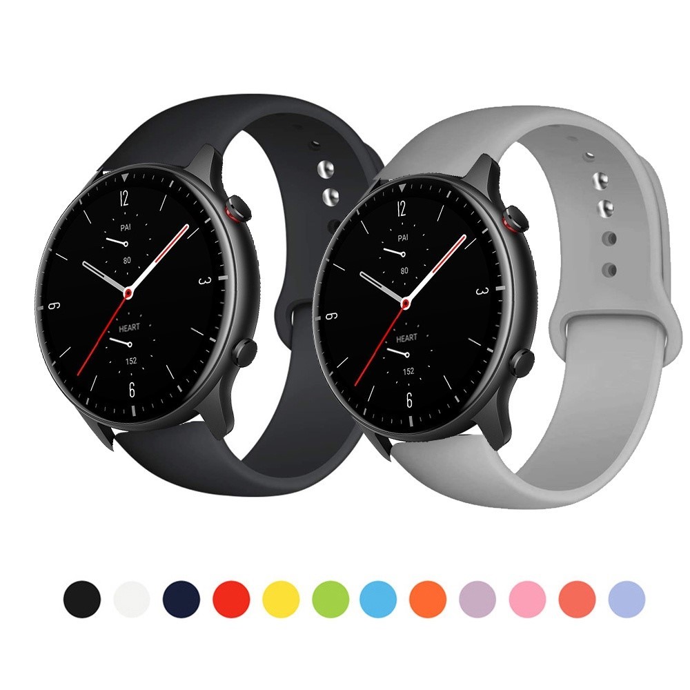 Dây đeo silicon cho Huami Amazfit GTR 4 3 2 GTR 2e GTR3 Pro GTR4 Pro GTR Mini Active 2 Balance 2