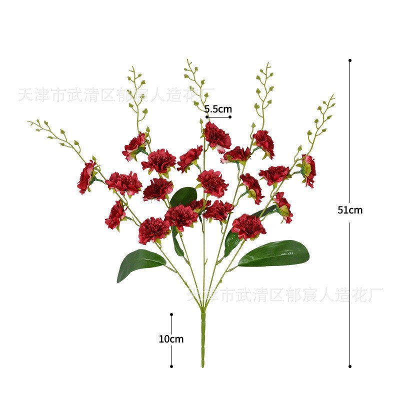 E18 E18 Sắp Xếp Hoa Phòng Khách Sắp Xếp Hoa Mũ Đội Đầu Hoa Cẩm chướng Nội Thất Nhà 20 Dân Tộc Bình H