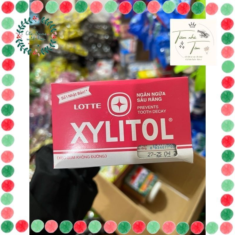 Hộp 15 vỉ kẹo gum xylitol kẹo sing-gum xylitol không đường