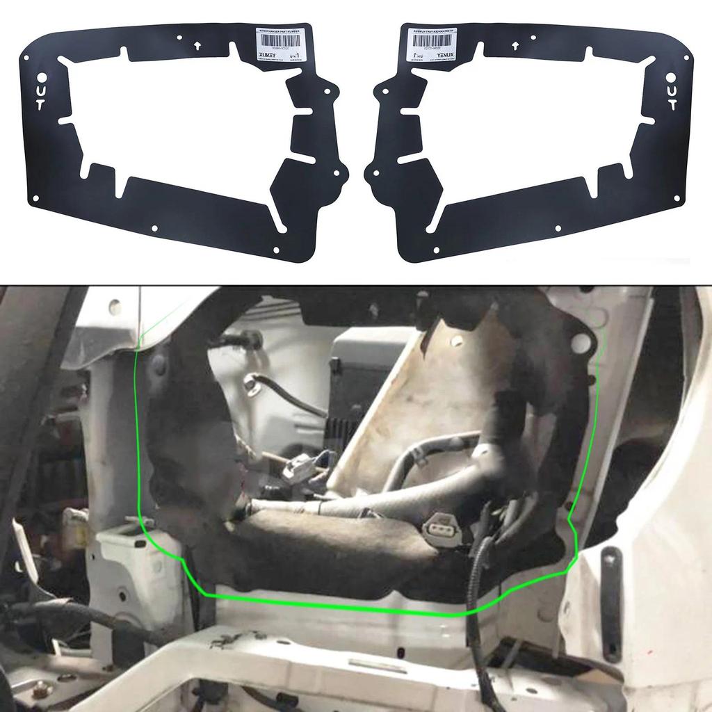 2 Chiếc Cho Xe Toyota 08-17 Sequoia 07-13 Tundra Tản Nhiệt Hỗ Trợ Nóng Không Khí Bắn Nhiệt Lá Chắn T