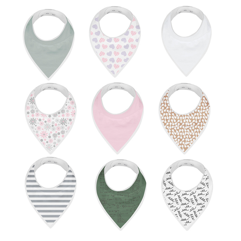 Phong Cách Mới Cho Bé Tam Giác Khăn Nước Bọt Sơ Sinh Cotton Nam Nữ Yếm Yếm Chống Thấm Nước Bán 909a