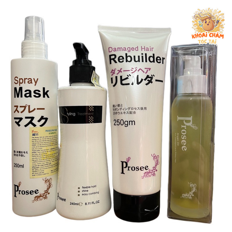 Trọn bộ chăm sóc tóc, dưỡng xoăn Prosee Styling - MQK