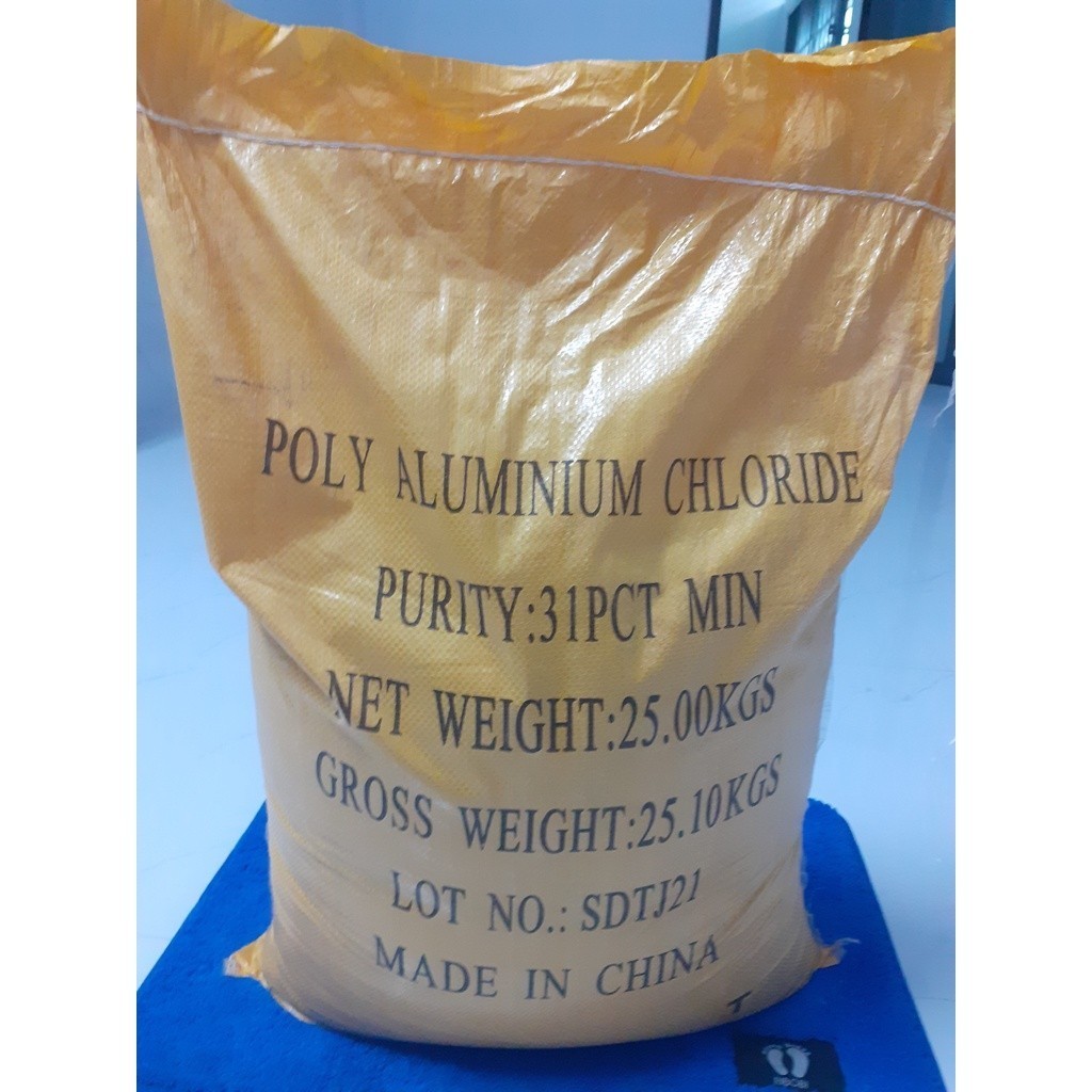 (Hỏa tốc - ĐD) pac- Poly Aluminium Chloride 31% - chất trợ lắng xử lý nước 1 ký.