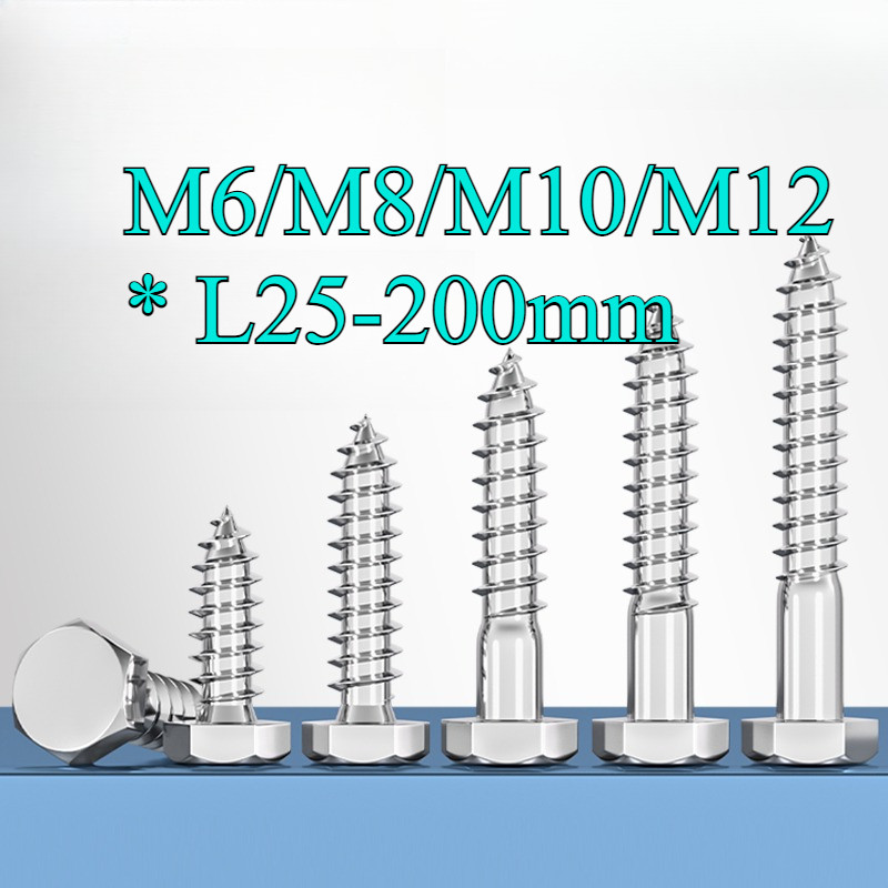 vít phong inox 304/316 * Nhiều độ dài M6 / M8 / M10 / M12 * L25-200mm [HN-MB-1]