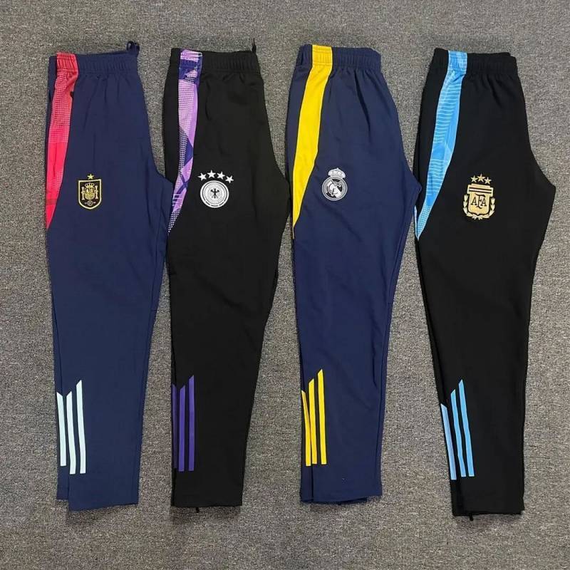 Football Training Trousers Quick-Drying Skinny Zipper Sports Pants Real Madrid German Ankle-Tied Foo