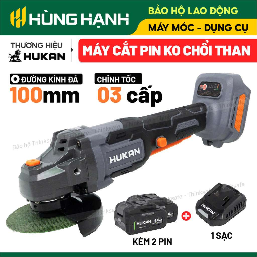 Máy Mài Pin HUKAN G1-A6400m/ AGS6400 3 Tốc Độ   | Động Cơ Không Chổi Than – Đường Kính Cắt 100mm – T